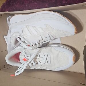 Womens white adidas znchill sneakers